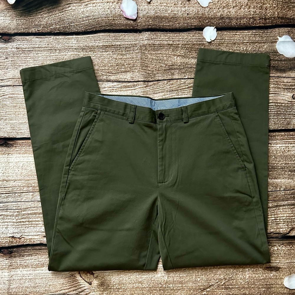 Brooks Brothers Men's Clark 1818 Flat
Front Chinos Olive Size 32/30 NWOT - Picture 4 of 7